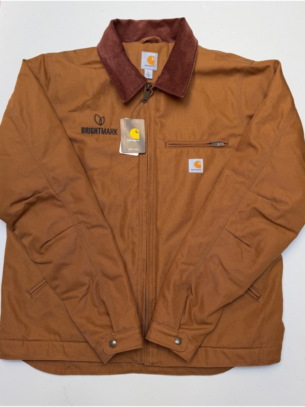 Carhartt Men’s Jacket w/ Corduroy Collar - Lg Tall - NWT